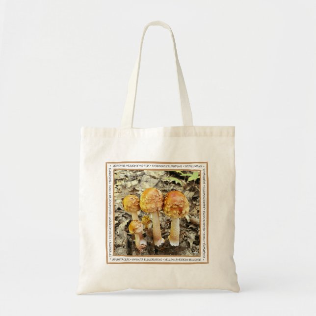 Mushroom Tote Bag Tygkasse (Framsidan)