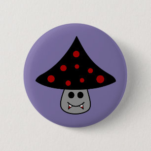 Mushroom Vampire Button Knapp