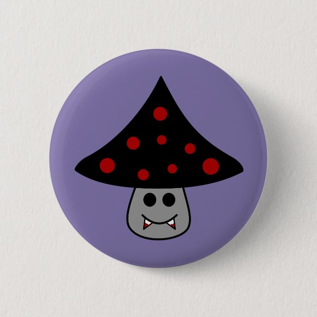Mushroom Vampire Button Knapp (Framsida)