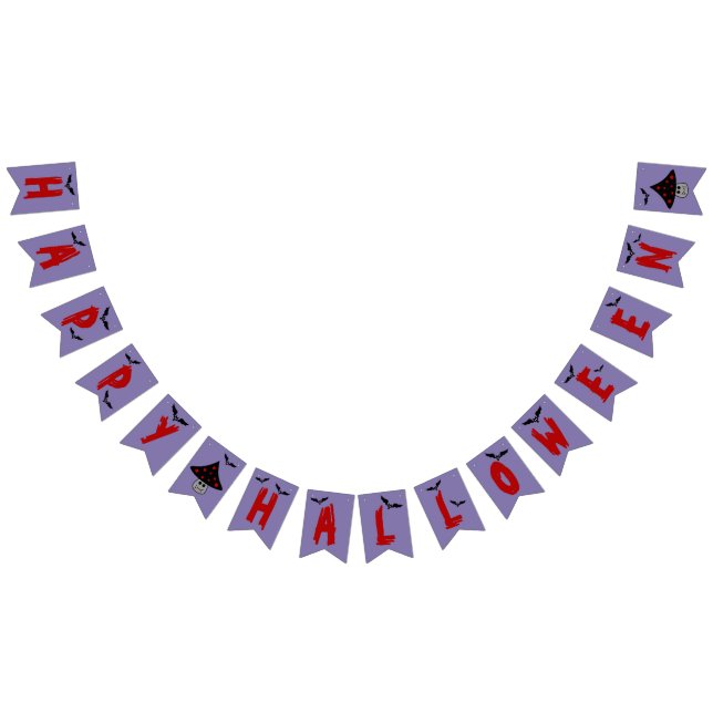 Mushroom Vampire Halloween Bunting Banner Vimplar (Alla)