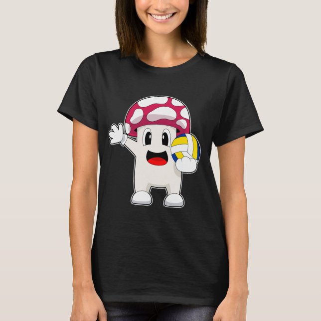 Mushroom Volleyball T Shirt (Framsida)