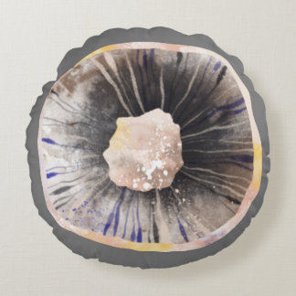 Mushroom Watercolor Rund Kudde