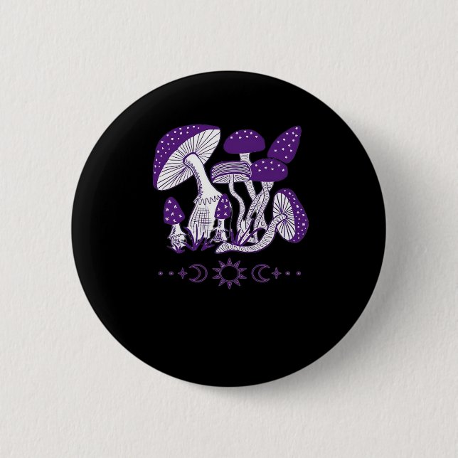 Mushroom Whimsigoth Vibes Knapp (Framsida)