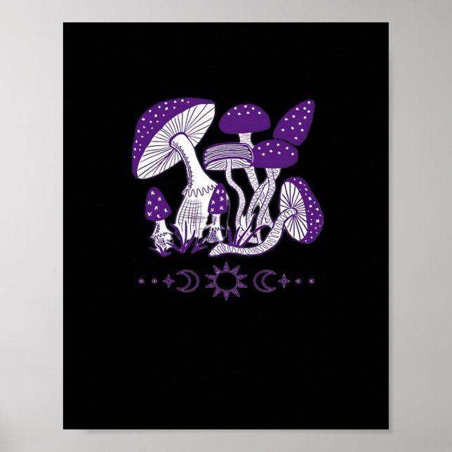 Mushroom Whimsigoth Vibes Poster (Framsidan)
