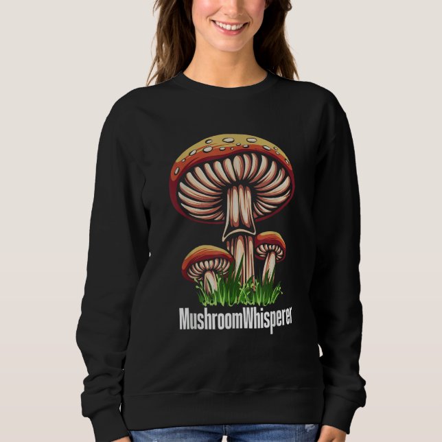Mushroom Whisperer Shroom Hunter Hunting T Shirt (Framsida)