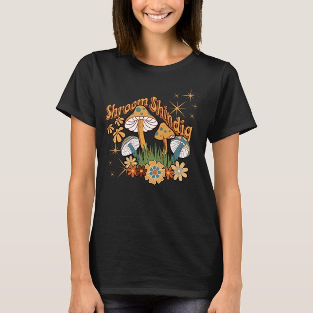 Mushroom Womens Manar T Shirt (Framsida)
