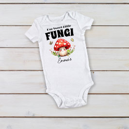 Mushroom Woodland Frog Ladybug Moth Baby Anpassnin T Shirt