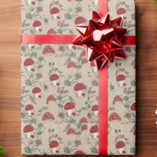 Mushroom Wrapping Paper Presentpapper