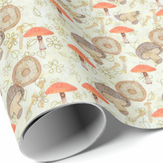 Mushroom Wrapping Paper Presentpapper