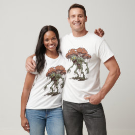 Mushroom Zombie - Lustigt skräckinspirerat design T Shirt