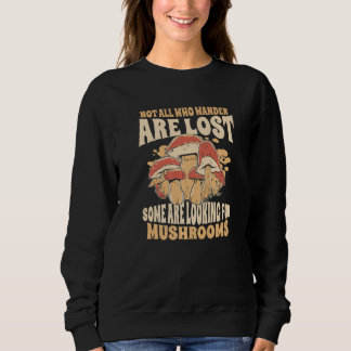 Mushrooms Not all who wander are lost Premium T Shirt