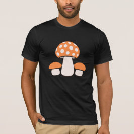 Mushrooms Three Group Spotted Family Fungi Nature T Shirt