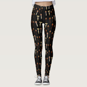 MushroomsPsychedelic planterar konst Leggings