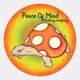 Mushturtdekal Runt Klistermärke