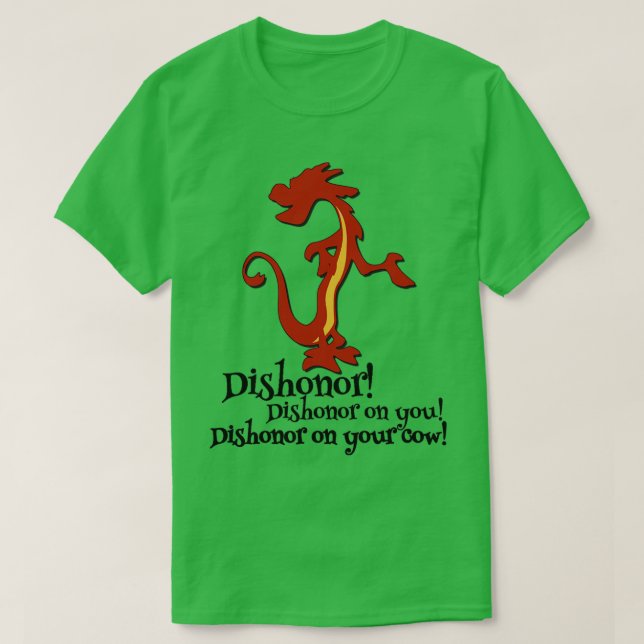 Mushu Mulan-vanära T Shirt (Design framsida)