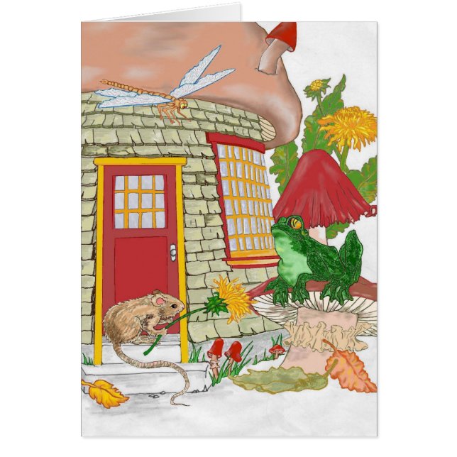 Mushus Hälsningskort (Framsidan)