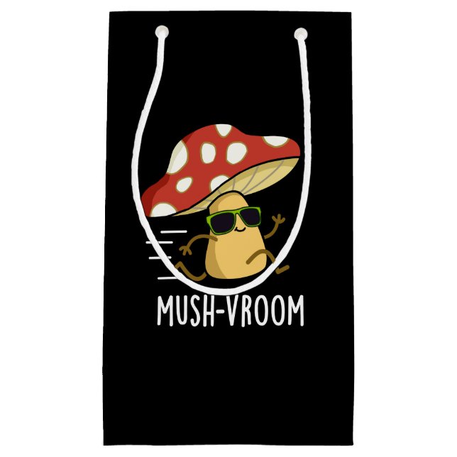 Mushvroom Funny Fast Mushroom Pun Mörk BG (Framsidan)