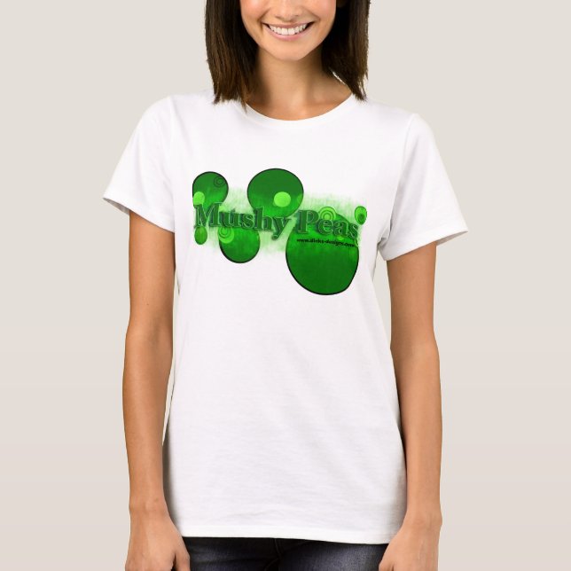 Mushy ärtor i grönt tee shirt (Framsida)
