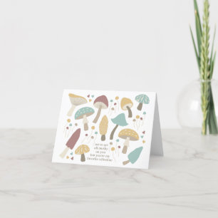 Mushy Kärlek Mushroom Valentine Card Tack Kort
