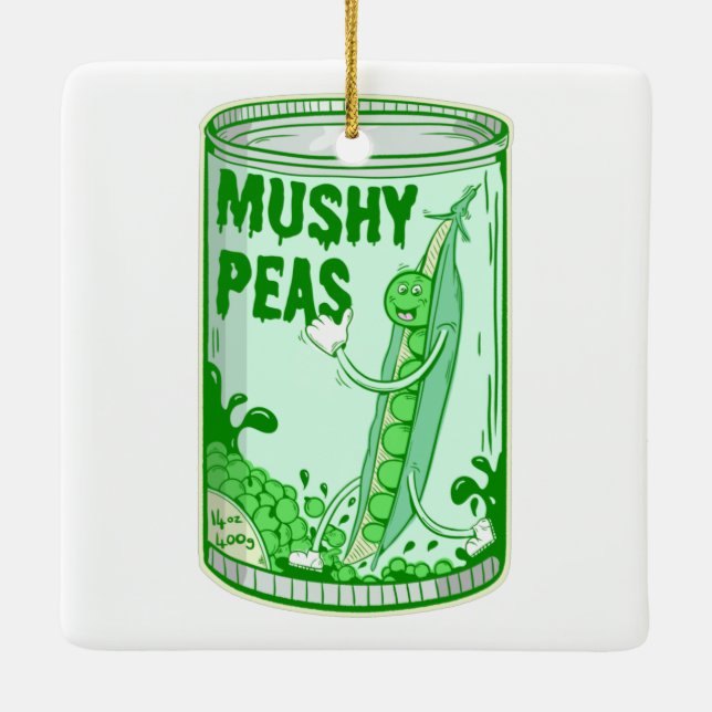 Mushy Peas Julgransprydnad Keramik (Baksida)