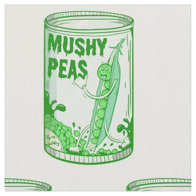 Mushy Peas pop Tyg (Närbild)