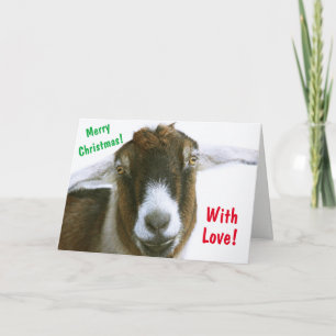 Mushy Romantic Goat jul Helgkort