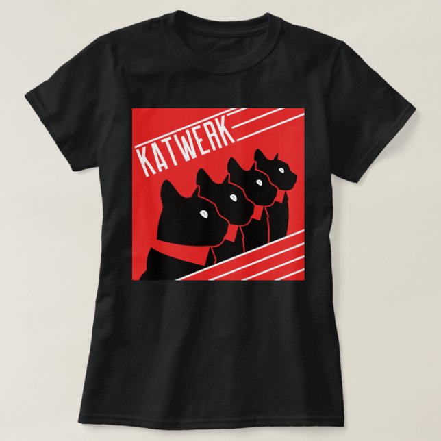 Musi för musikgåvor för elektronik i Kraftwerk T Shirt (Design framsida)