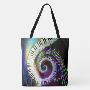 Music 1 All-over-Print Tote Bag Tygkasse