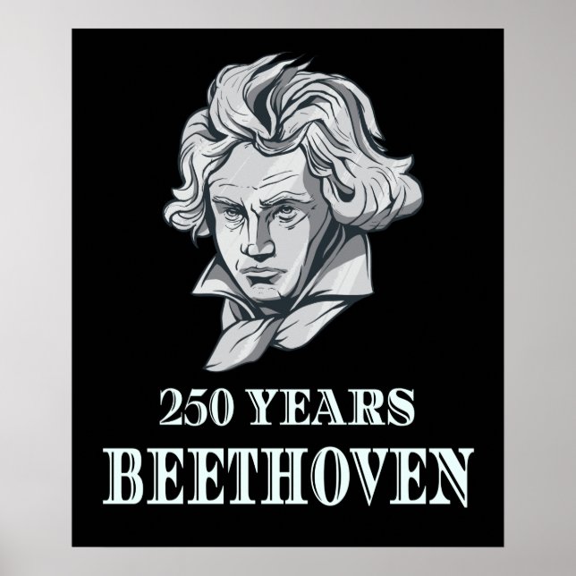 Music - 250 Years of Ludwig van Beethoven Poster (Framsidan)