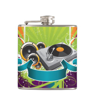 Music 7 Wrapped Flask Fickplunta