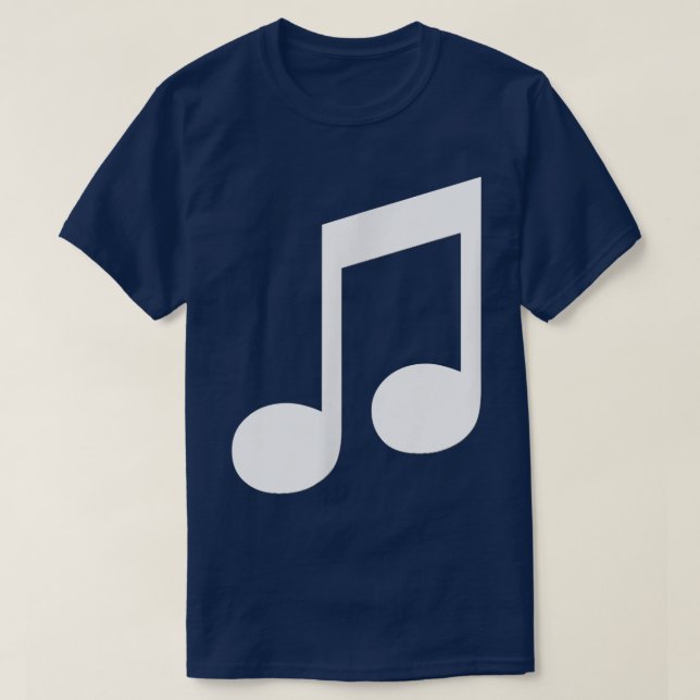 Music 8th Notes Tee Shirt  (Design framsida)