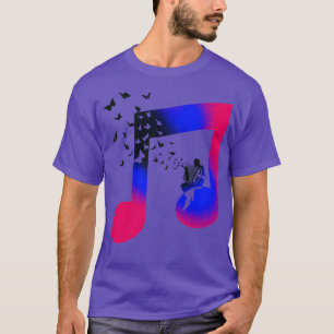 Music Accordion Butterfly T Shirt