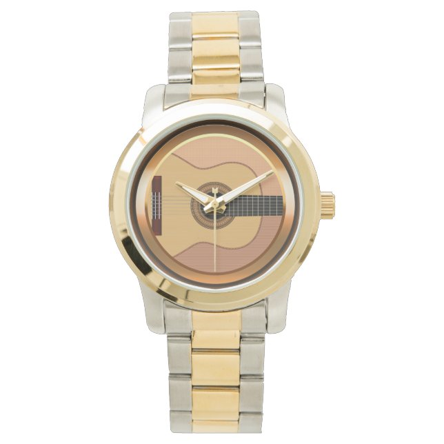 Music Acoustic Guitar Watch Armbandsur (Framsida)