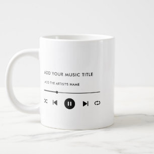 Music Älskare Anpassningsbar Wall Art Jumbo Mugg