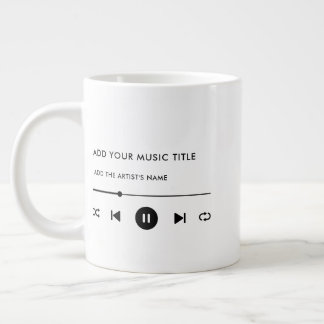 Music Älskare Anpassningsbar Wall Art Jumbo Mugg