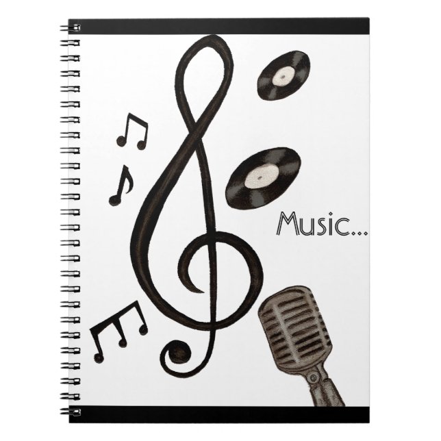 Music Älskare Anteckningsbok (Framsidan)