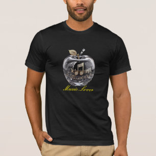 Music Älskare Apple Mark T-Shirt