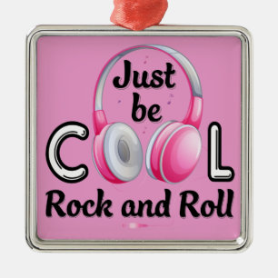 Music Älskare BE Coola Rock and roll Julgransprydnad Metall