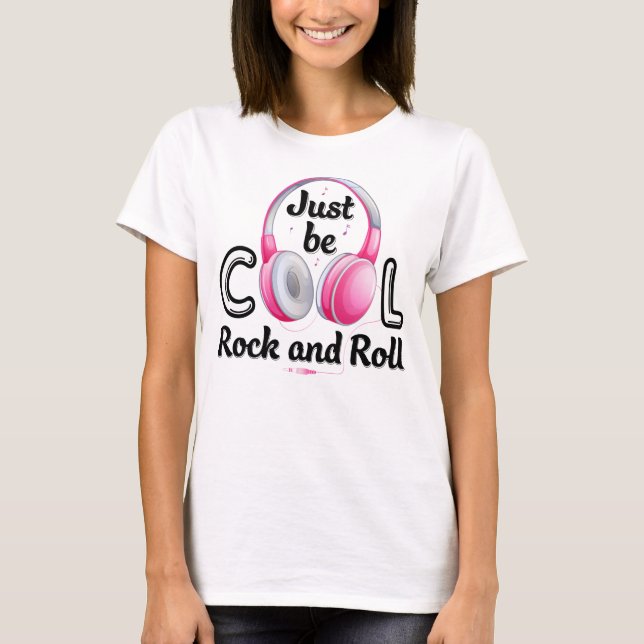 Music Älskare BE Coola Rock and roll T Shirt (Framsida)