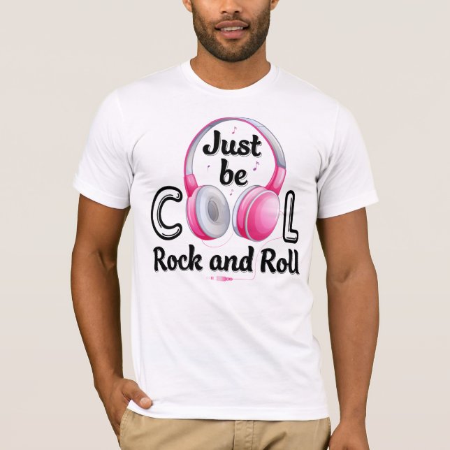 Music Älskare BE Coola Rock and roll T Shirt (Framsida)