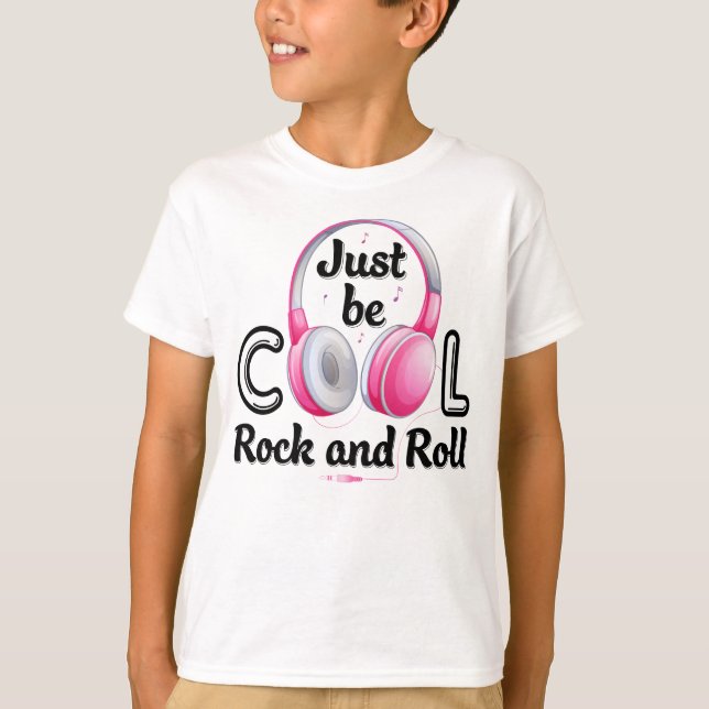 Music Älskare BE Coola Rock and roll T Shirt (Framsida)
