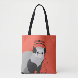 Music Älskare Ferret Namn Tygkasse