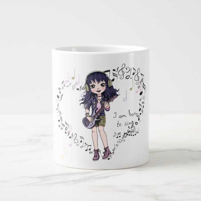 Music älskare, född i sjunga Jumbo-kaffet Mugg Jumbo Mugg (Framsidan)