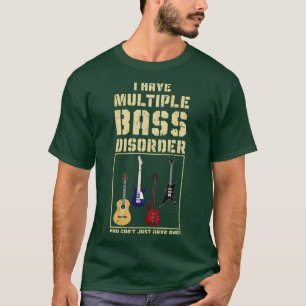 Music Älskare Funny Bass Player Gift Bass Guitar T Shirt