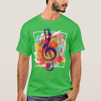 Music Älskare Gift Musician Treble Clef Music T Shirt