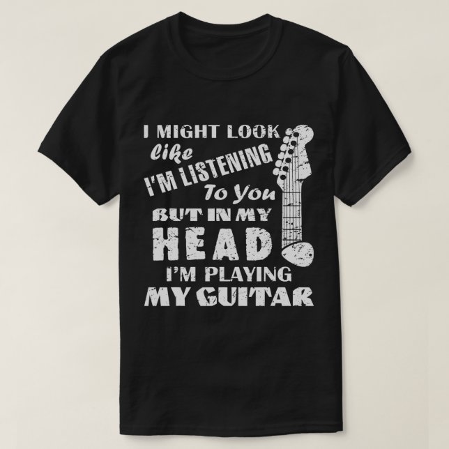 Music Älskare Guitarist Gift Bass Guitar Funny Gui T Shirt (Design framsida)