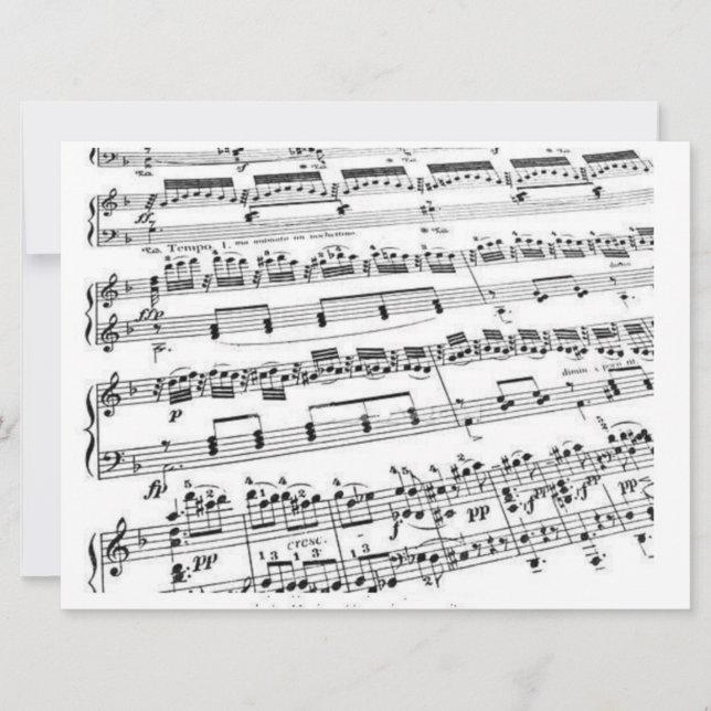 Music Älskare Inbjudningar (Framsida)