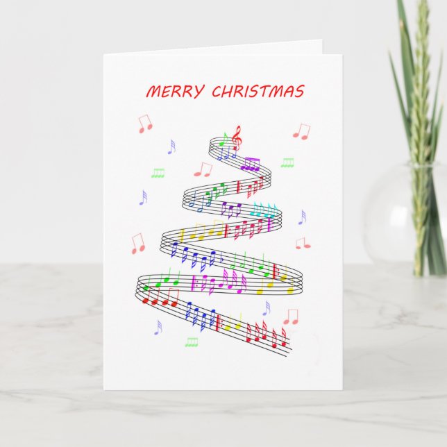 Music Älskare jul Helgkort (Framsida)
