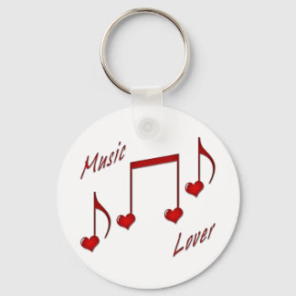 Music Älskare Keychain Nyckelring