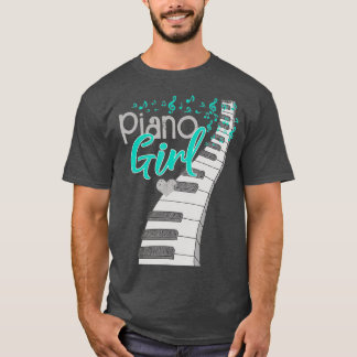 Music Älskare Kids Piano Player Pianist Musician T Shirt